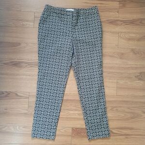 Chico's | Geometric Mosaic Pattern Print Dress Pants 6 Office Workwear Career